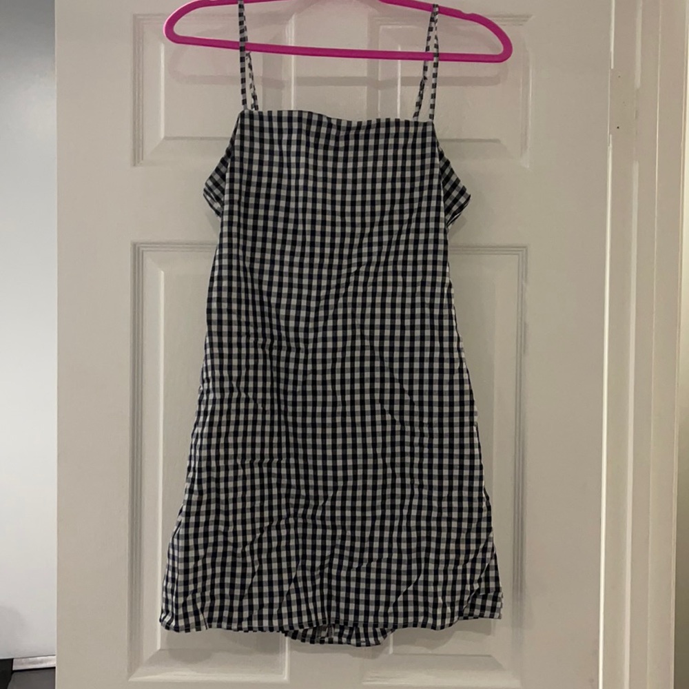 Zaful Sundress with Tie in the Back- Black/White